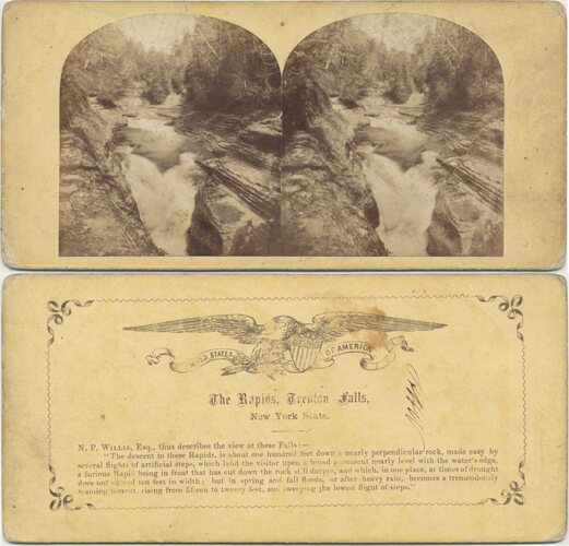 Waterfalls and Rapids in a Rocky Gorge