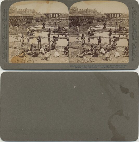 Chinese Coolies Excavating for Railway