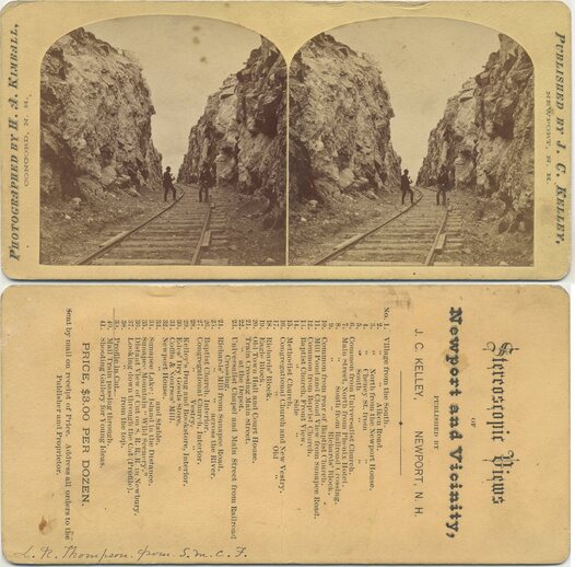 Railroad Cut Through Rock