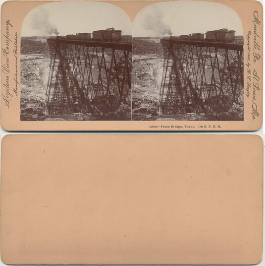 Pecos River Bridge with Train