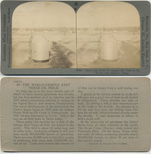 Oil Field Tanks and Derricks