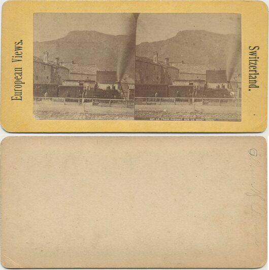 Train Passing Mont Cenis Village