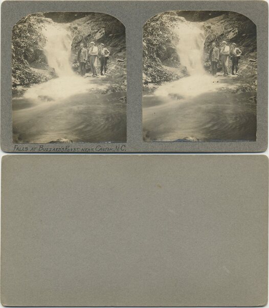 Men at Waterfall, Buzzard's Roost