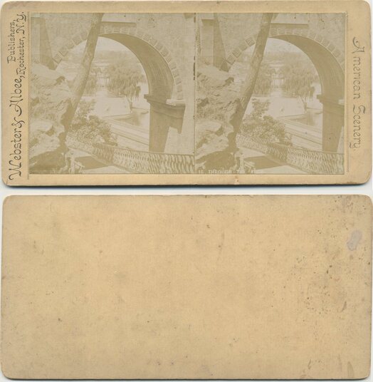 View Through Stone Arch Bridge