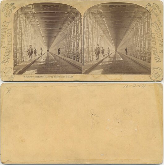 Interior of Railway Suspension Bridge