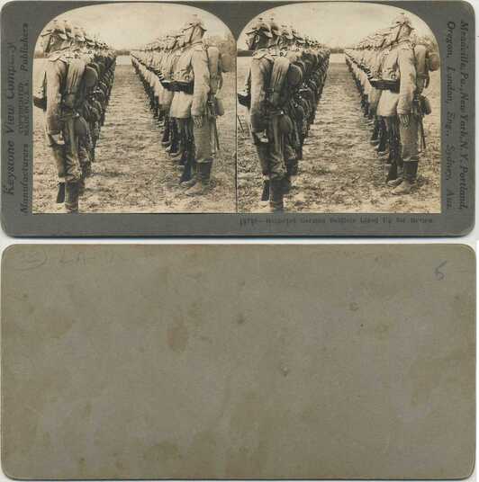 German Soldiers Lined Up for Review