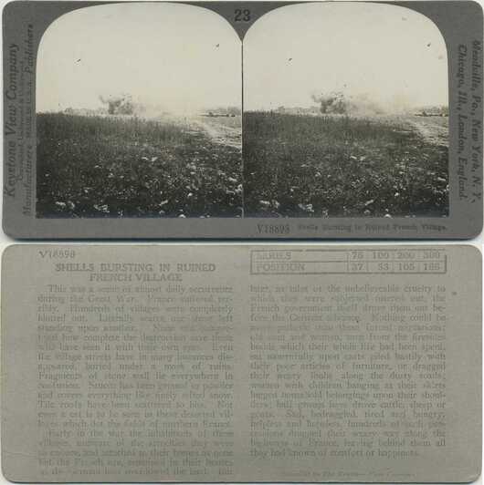 Shells Bursting French Village