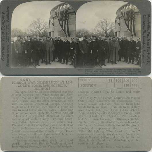 French War Commission at Lincoln's Tomb