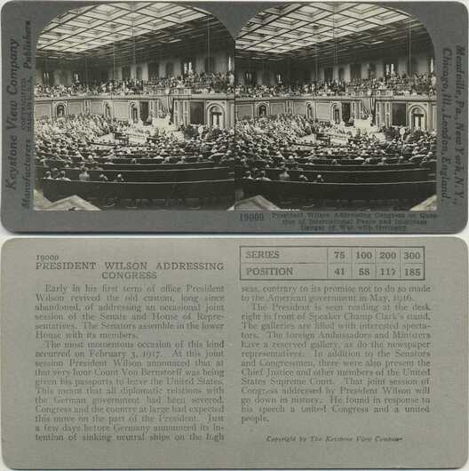 President Wilson Addresses Congress