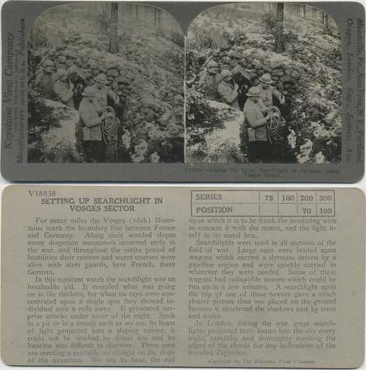 Military Searchlight Setup