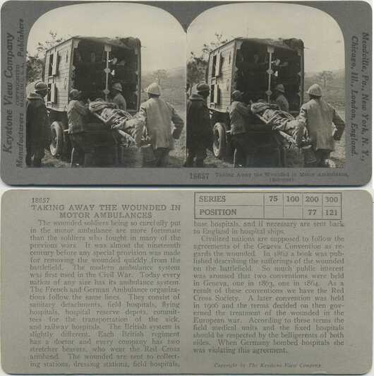 Loading Wounded into Ambulance