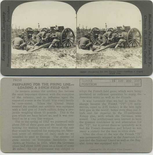 Soldiers Loading 3-inch Field Gun