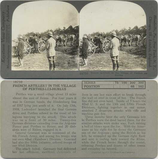 French Artillery in Village