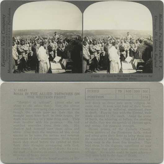 Mass in Allied Trenches, WWI