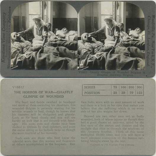 Nurse Tending Wounded Belgian