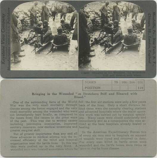 Wounded Soldiers on Stretchers