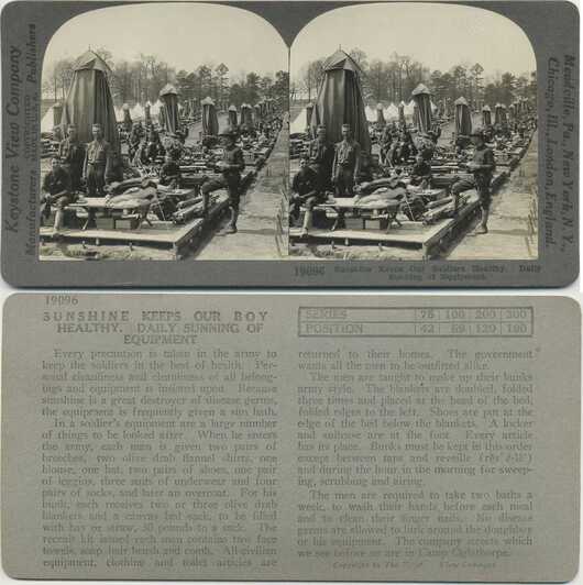 Soldiers Sunning Camp Equipment
