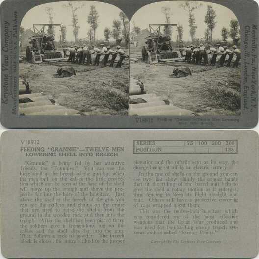 Soldiers Loading Heavy Artillery