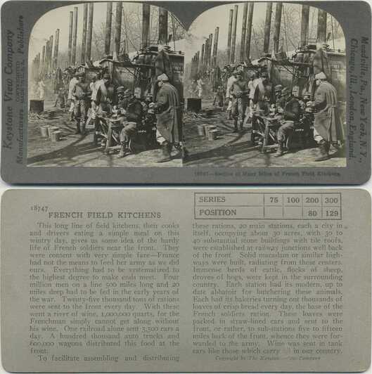 French Field Kitchens and Soldiers