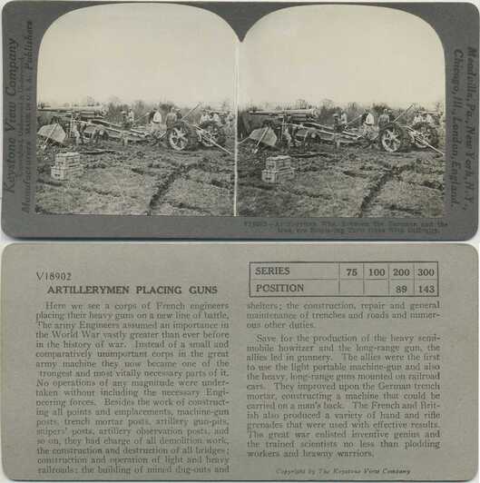 Artillerymen Emplacing Heavy Guns