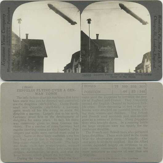 Zeppelin Over German Town