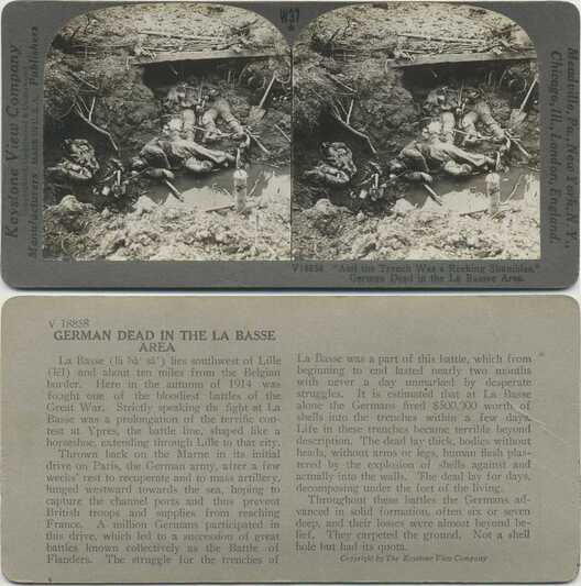 German Dead in Trench, WWI