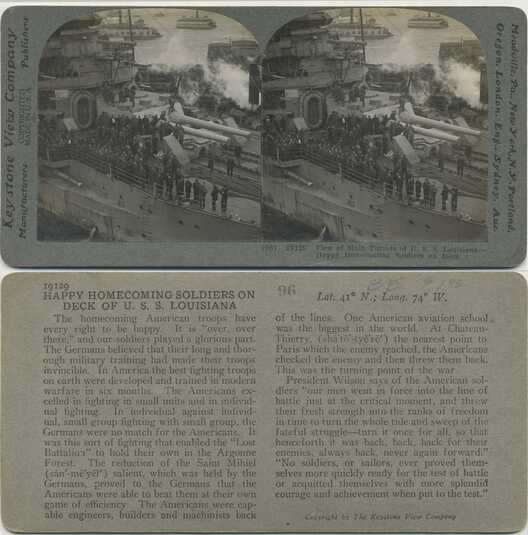 Soldiers on USS Louisiana Deck