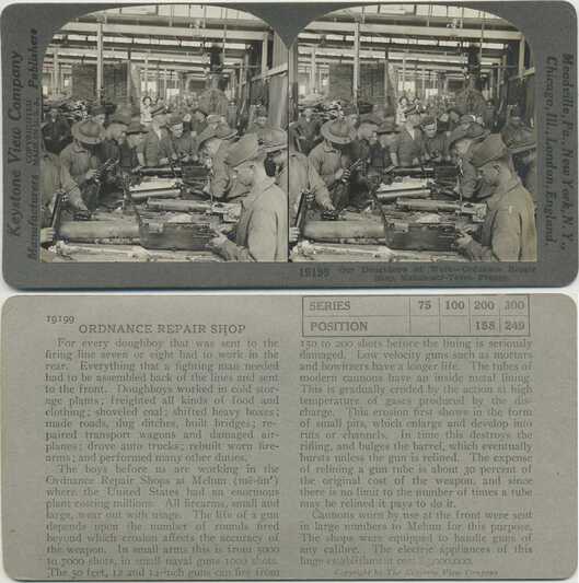 Soldiers at Ordnance Repair Shop