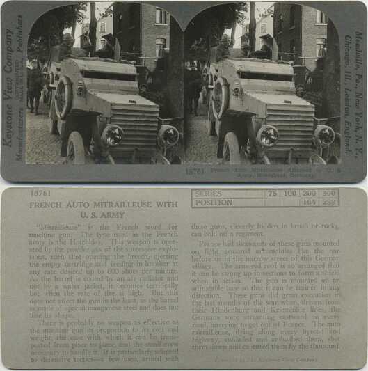 WWI Armored Car with US Army
