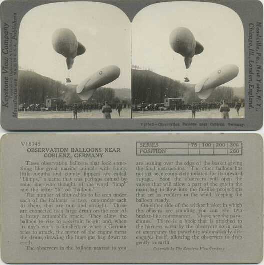 Observation Balloons at Coblenz