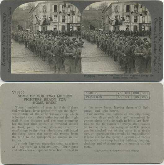 Soldiers Marching Through Brest Street