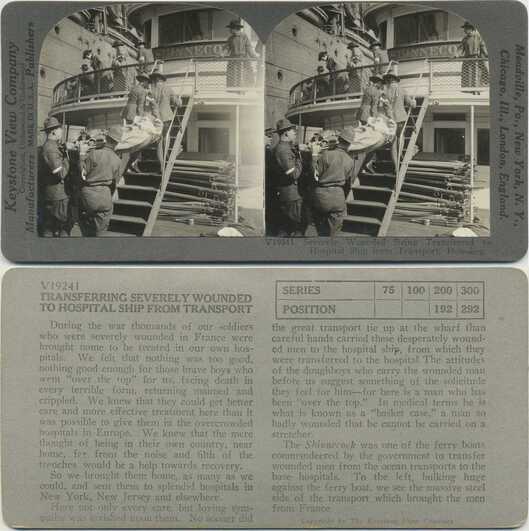 Wounded Soldiers Transferred by Ferry