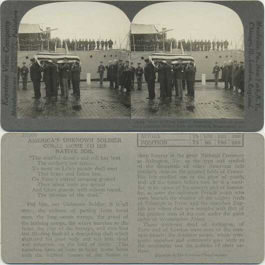 Removing Unknown Soldier's Casket