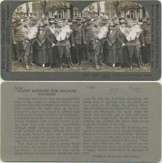 Soldiers with Babies at Reunion