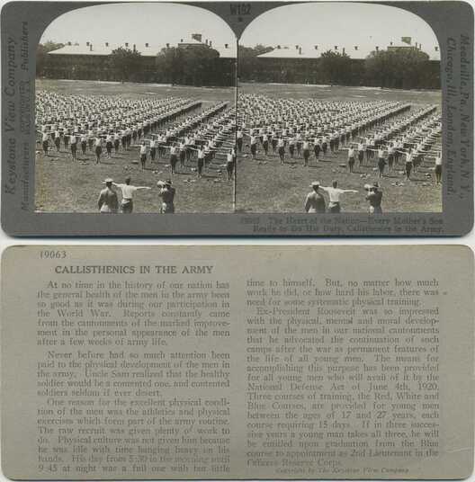 Mass Army Calisthenics Drill