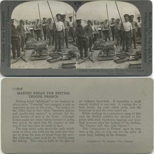 British Troops Baking Bread