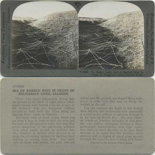 Barbed Wire Defenses, No Man's Land