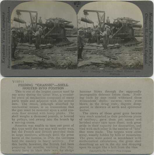 Loading 'Grannie' Cannon Shell