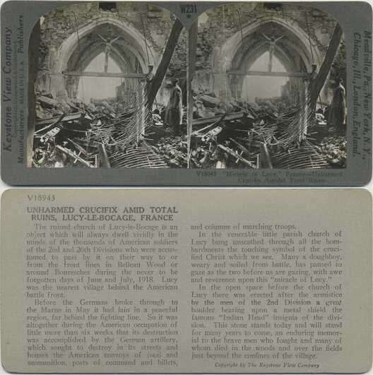 Ruined Church with Unharmed Crucifix