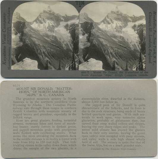 Mount Sir Donald with Glaciers