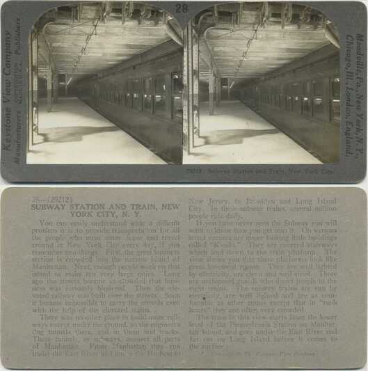 Subway Station and Train, New York