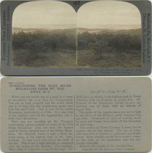 Blue Ridge Mountains from Mt. Toxaway