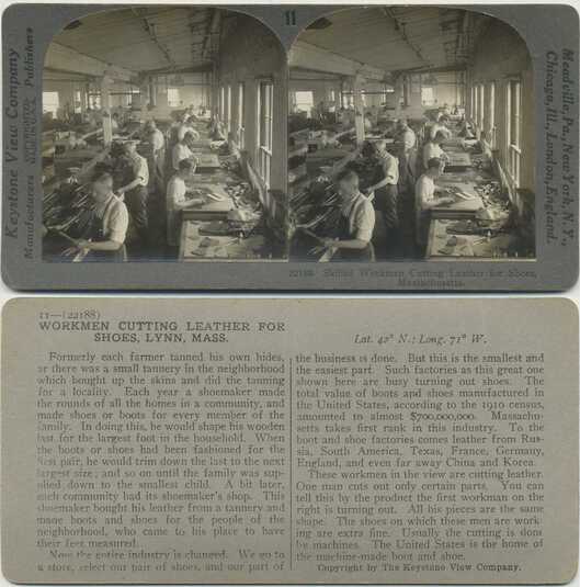 Cutting Leather for Shoes in Factory