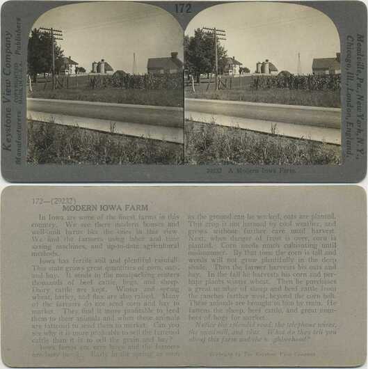 Modern Iowa Farm Scene
