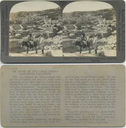 Nazareth Town with People & Donkey