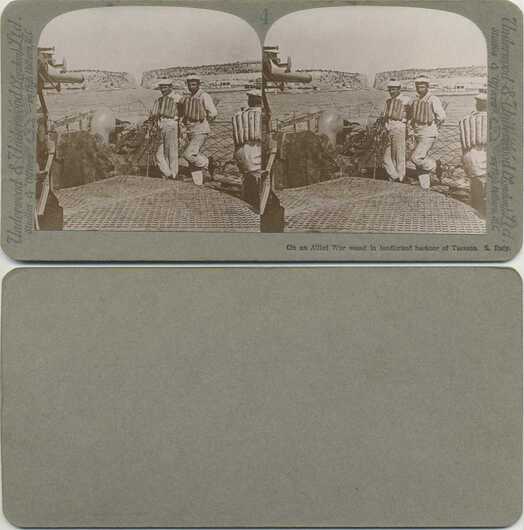 Sailors on Allied War Vessel in Harbor