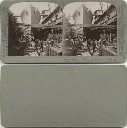 Ships of Grand Fleet in Floating Docks