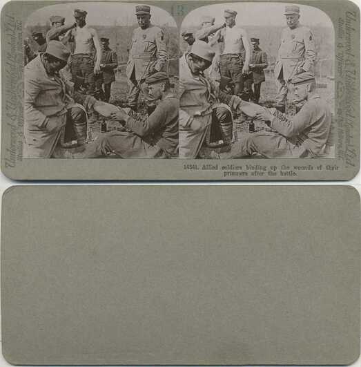 Soldiers Tending Wounded Prisoners