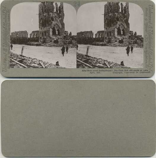 Ruined Cloth Hall after Bombardment