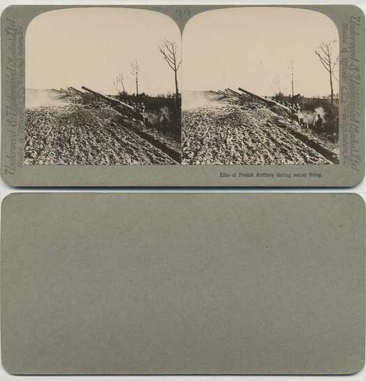 French Artillery Firing in Field